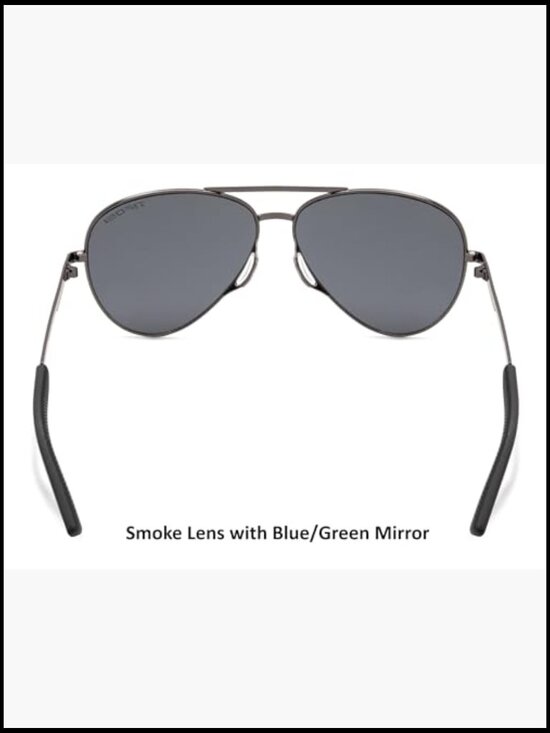Tangle-Free Aviator Sunglasses with Shatterproof Polycarbonate Lenses main image 4